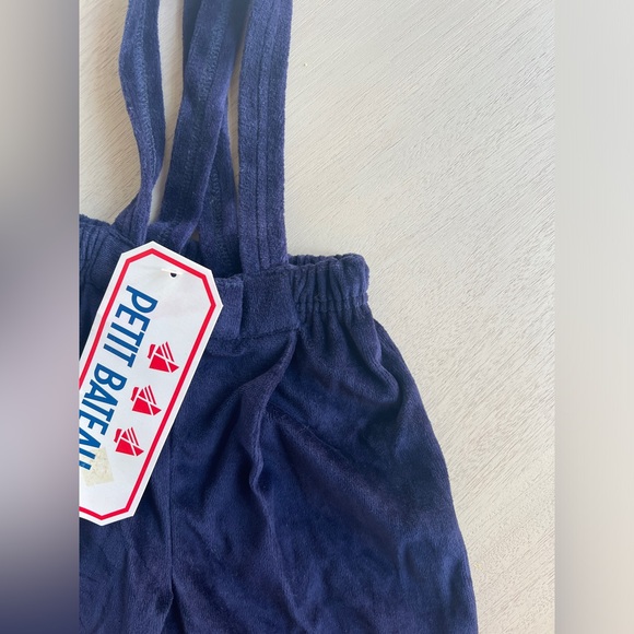 Petit Bateau Overalls velvet navy vintage 12M - Picture 2 of 3